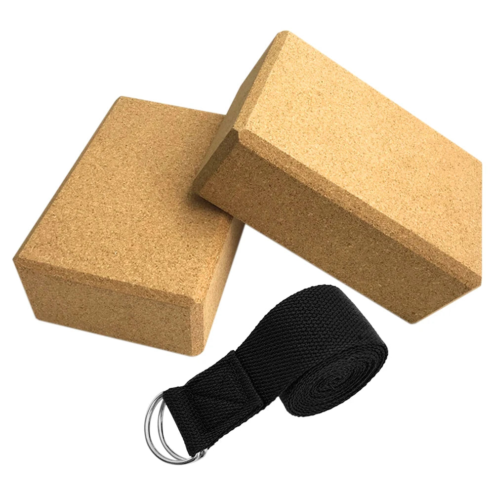 3-Piece Cork Yoga Block Set